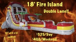 18' Fire Island Hybrid Water Slide