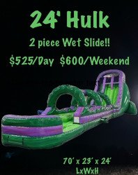 24' Hulk 2-Piece Water Slide